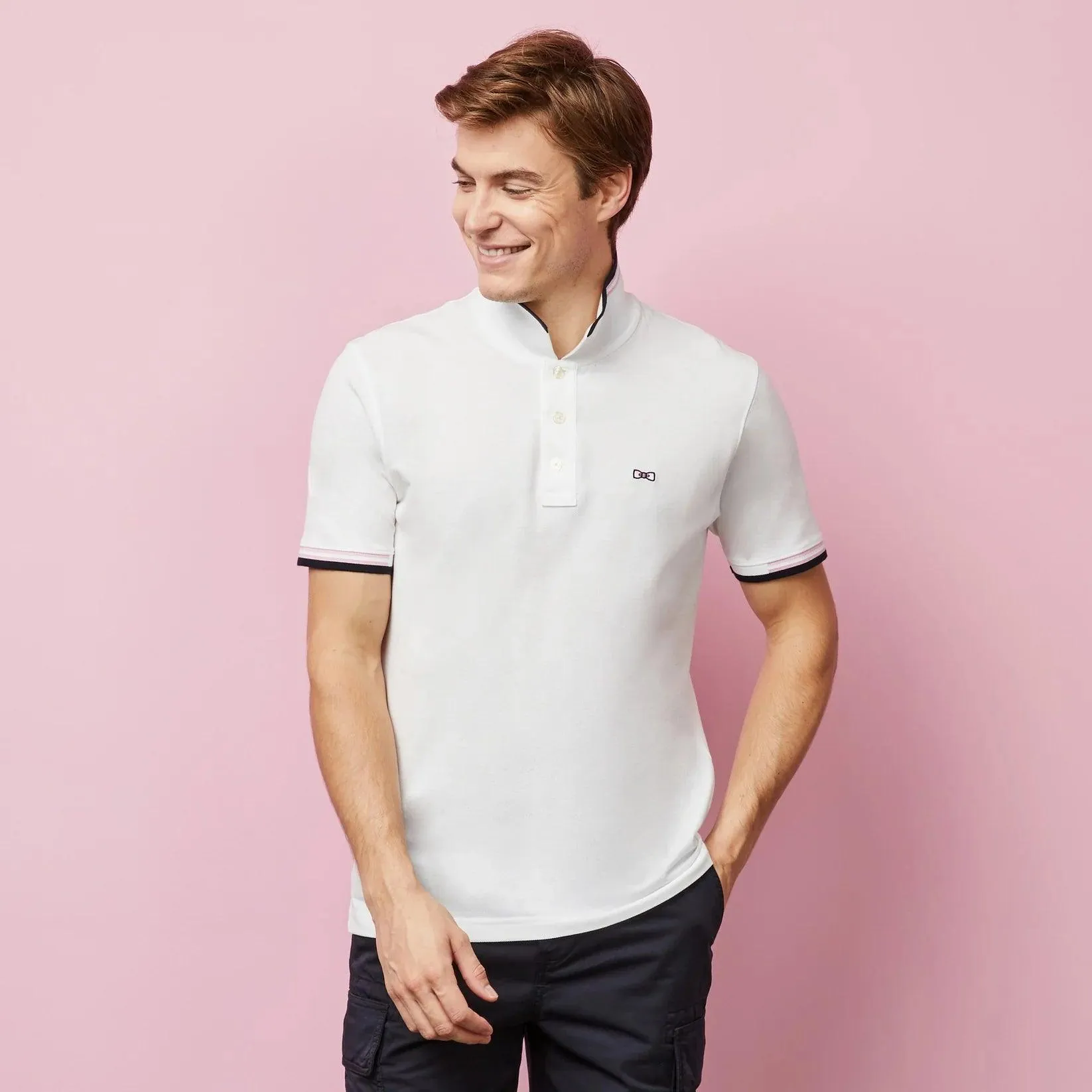 Polo Eden Park blanc en coton