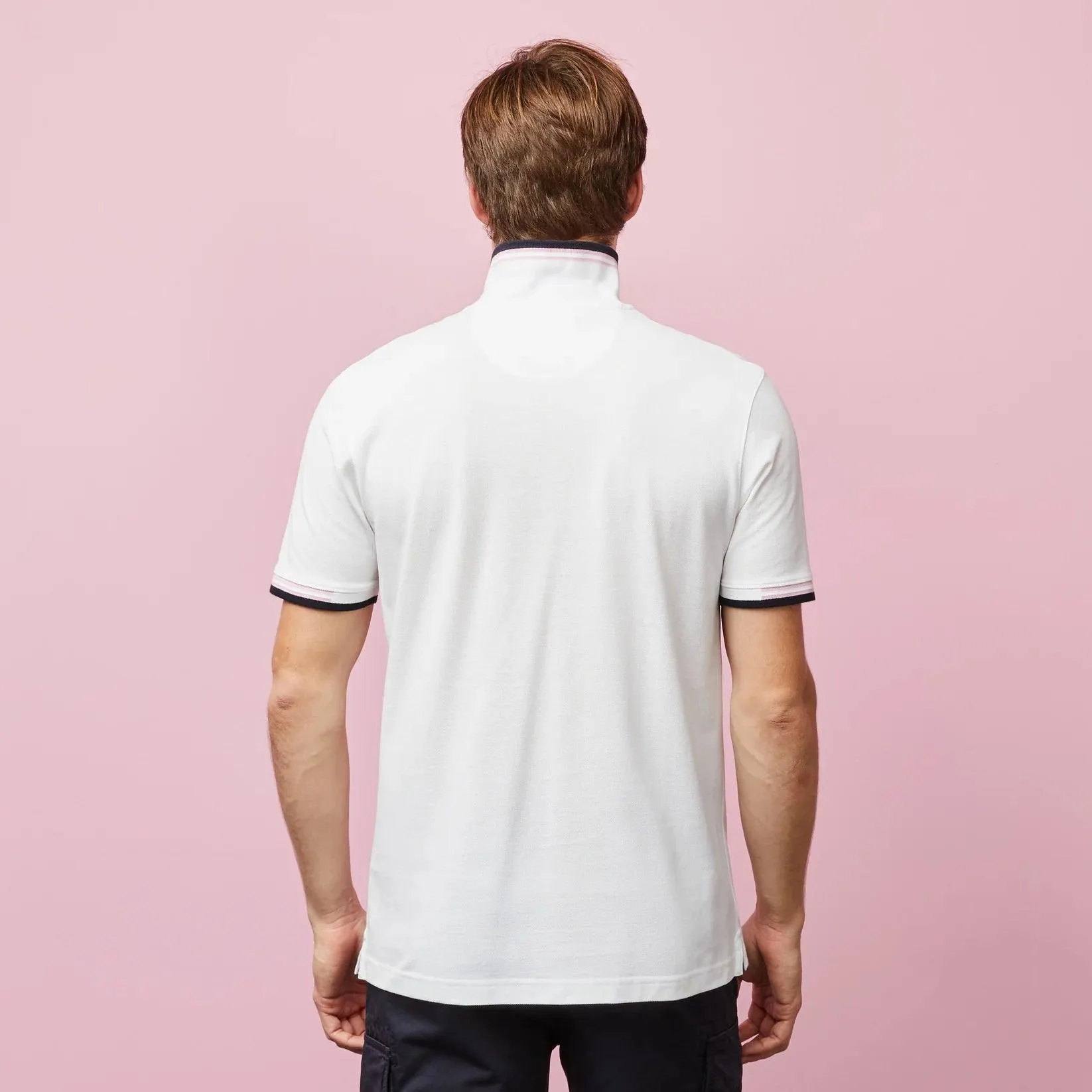 Polo Eden Park blanc en coton