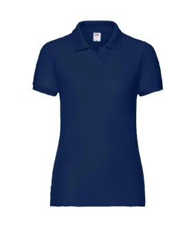 Polo lady fit 65/35 femme bleu marine Fruit of the Loom