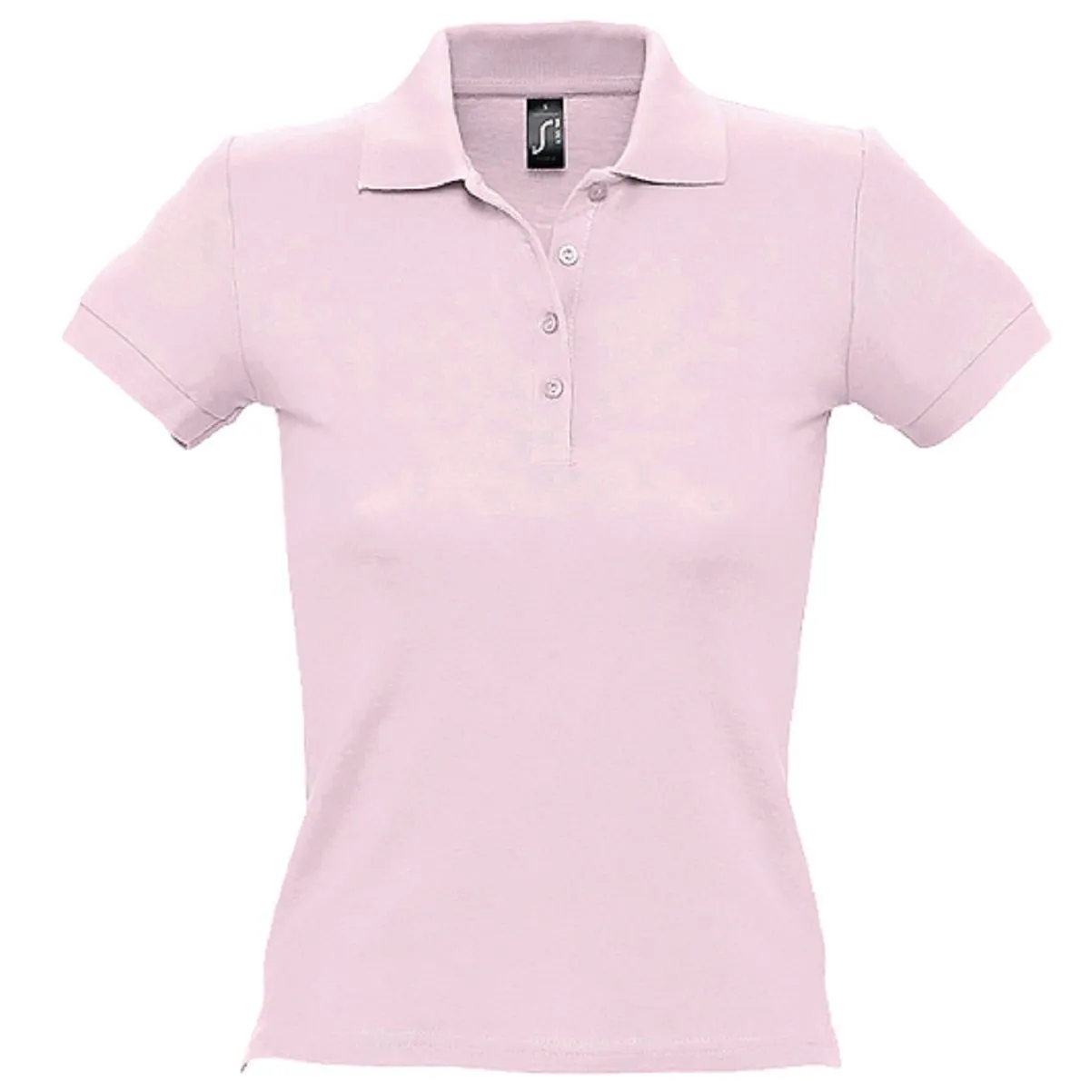 Polo manches courtes - Femme - 11310 - rose pâle 