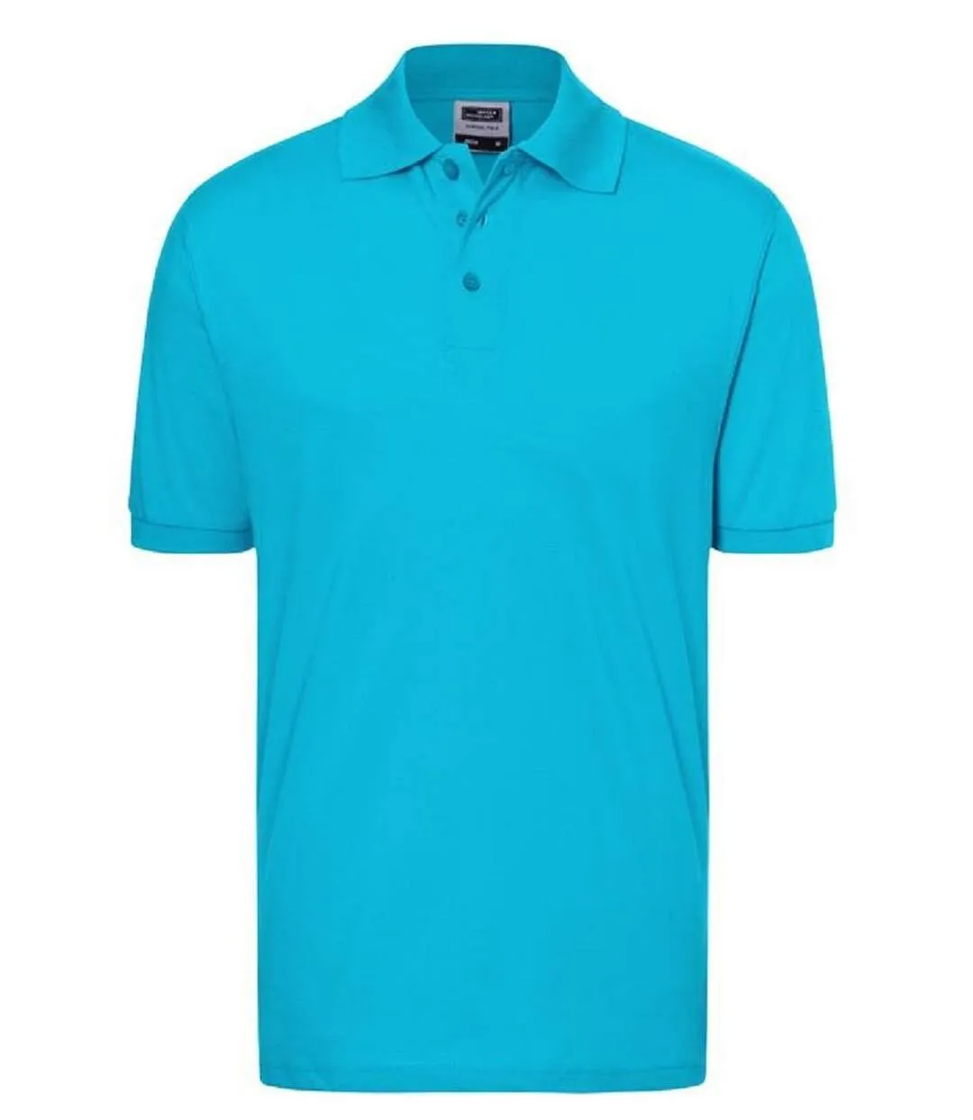 Polo manches courtes - Homme - JN070C - bleu turquoise