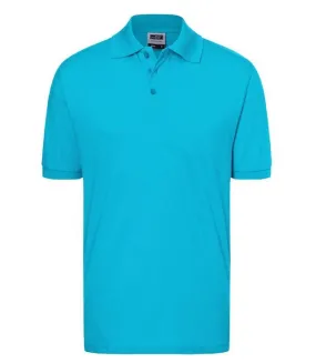 Polo manches courtes - Homme - JN070C - bleu turquoise