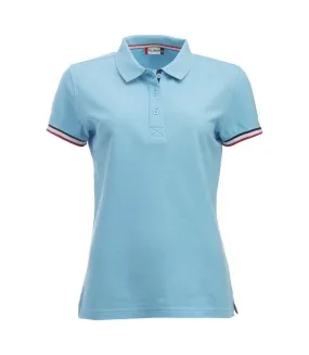 Polo newton femme bleu ciel Clique