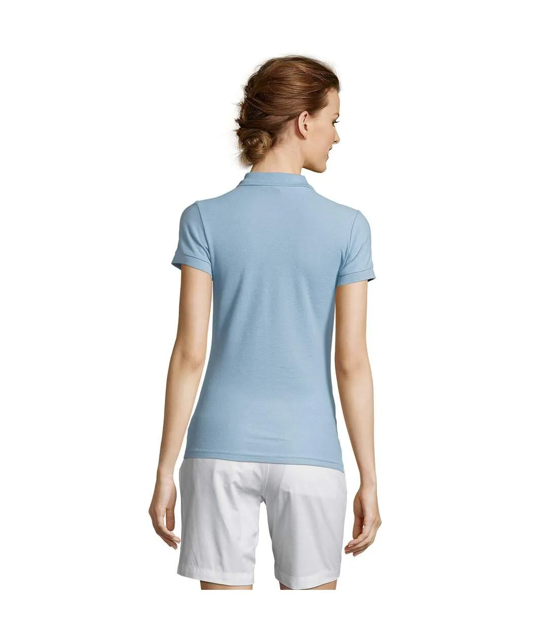 Polo people femme bleu ciel SOLS