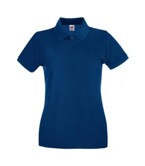 Polo premium femme bleu marine Fruit of the Loom