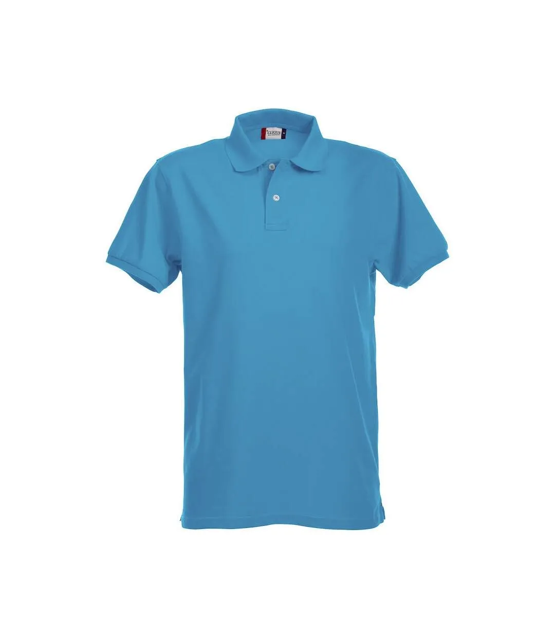 Polo premium homme turquoise vif Clique