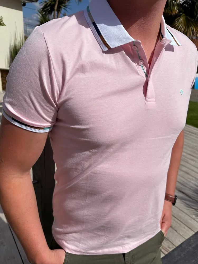 Polo rose GANDIL - Benson & Cherry - Prêt à porter homme Cléstyle Couleur Rose XXS à 6XL XL