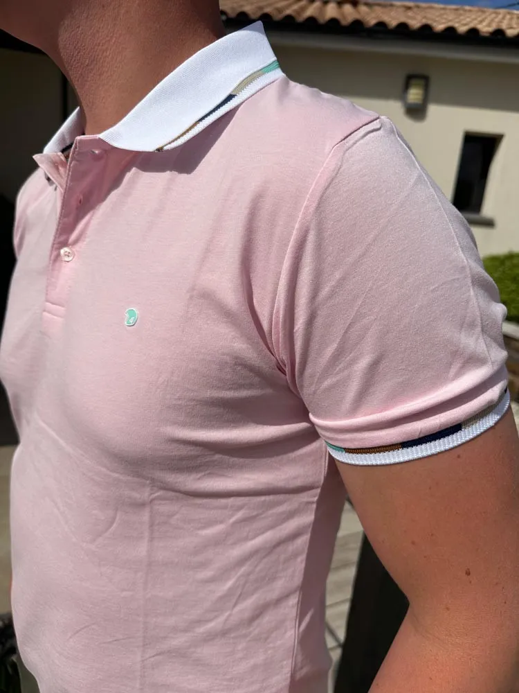 Polo rose GANDIL - Benson & Cherry - Prêt à porter homme Cléstyle Couleur Rose XXS à 6XL XL