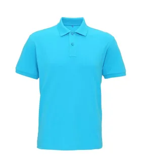 Polo super leger homme turquoise Asquith & Fox