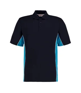 Polo track homme bleu marine / turquoise vif / blanc GAMEGEAR