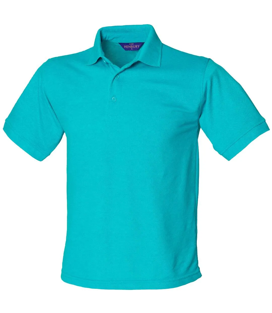 Polo à manches courtes homme turquoise Henbury