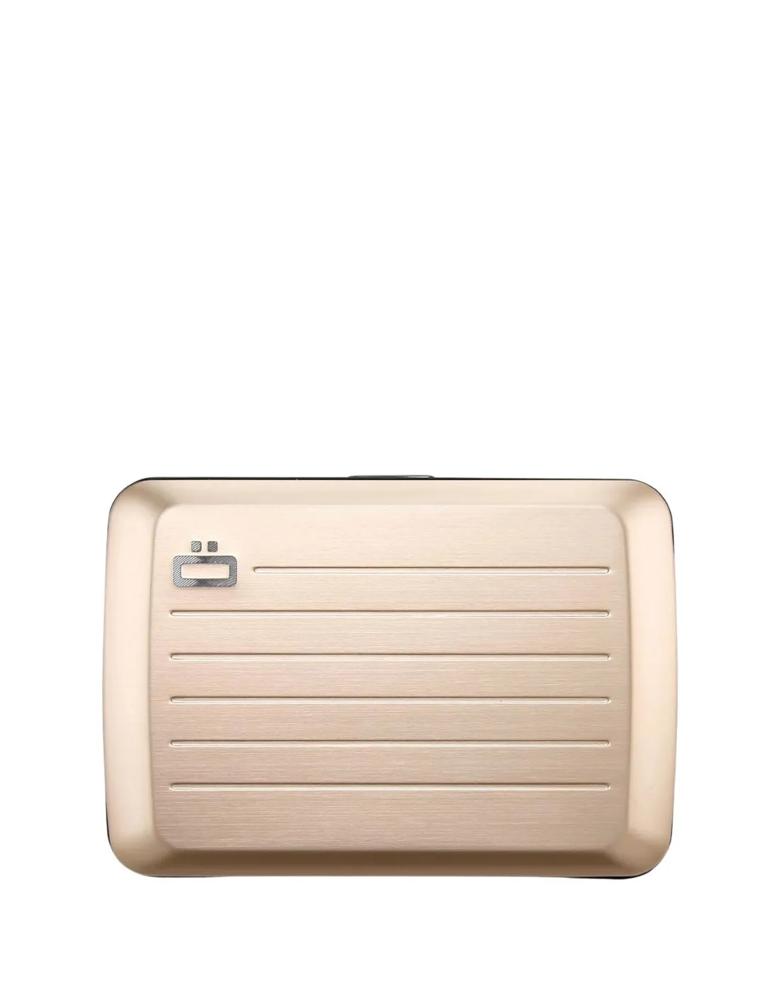 Porte-cartes en aluminium Ogon Ref 59336 Rose Gold 7.6*10.9*2 cm