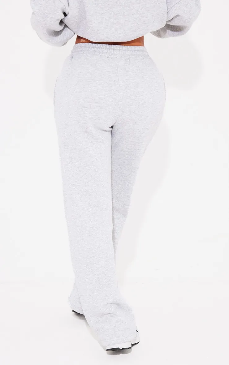 PRETTYLITTLETHING Jogging large gris cendré à logo brodé