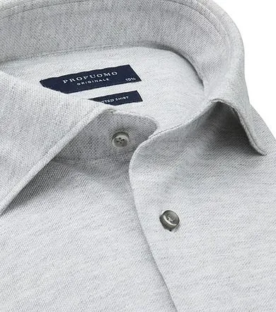 Profuomo Chemise Tricotée Gris PP0H0A042 commander en ligne