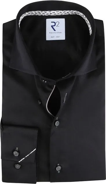 R2 Chemise Extra Long Sleeves Noir NOS.TWILL.XLS.004/020 com