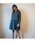 Robe fleurie Lola coloris Bleu - Emile et Ida