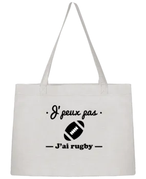 Sac Shopping J'peux pas j'ai rugby par Benichan