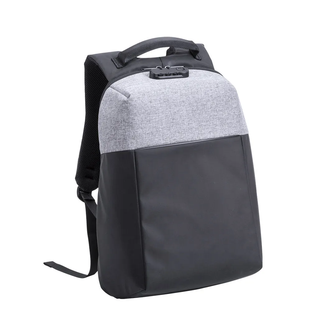 Sac à dos anti-vol en tissu polyester 900d rembourré avec fermeture sécurité RANLEY