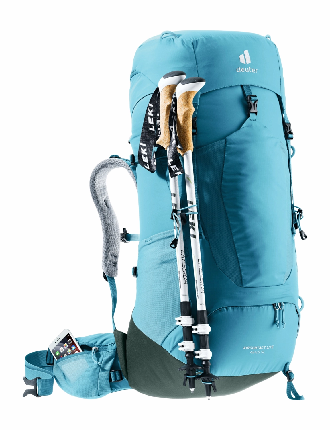 Sac à Dos deuter Femme Aircontact Lite 45+10 SL Lagoon Ivy