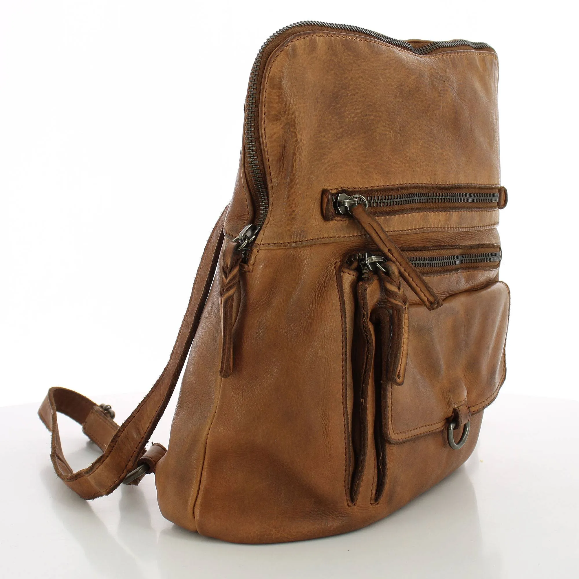 Sac à dos femme zippé Gianni Conti en cuir 4294867