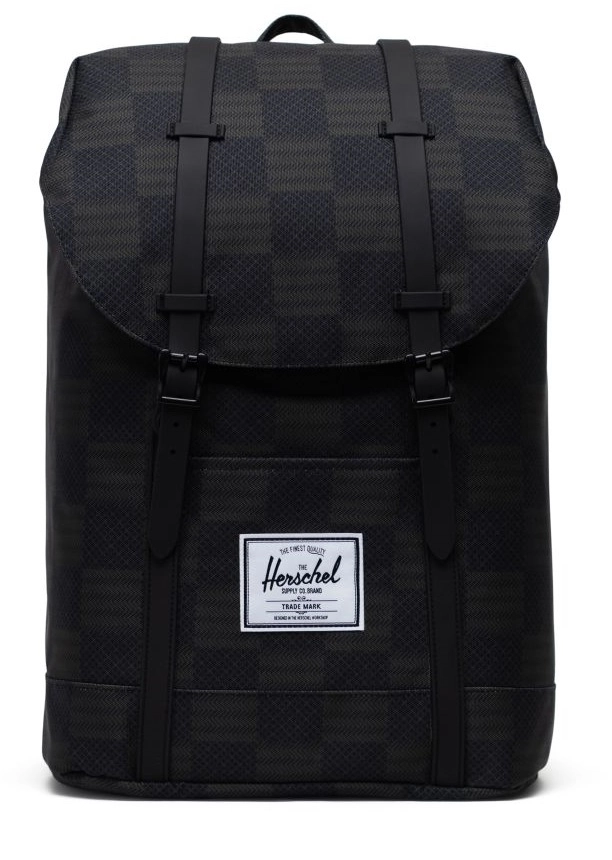 Sac à Dos Herschel Supply Co. Retreat Black Checkered Textile