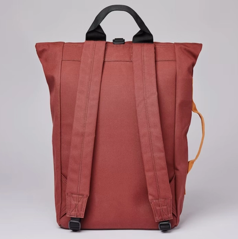 Sac à Dos Sandqvist Dante Vegan Autumn Leaf With Orange Webbing