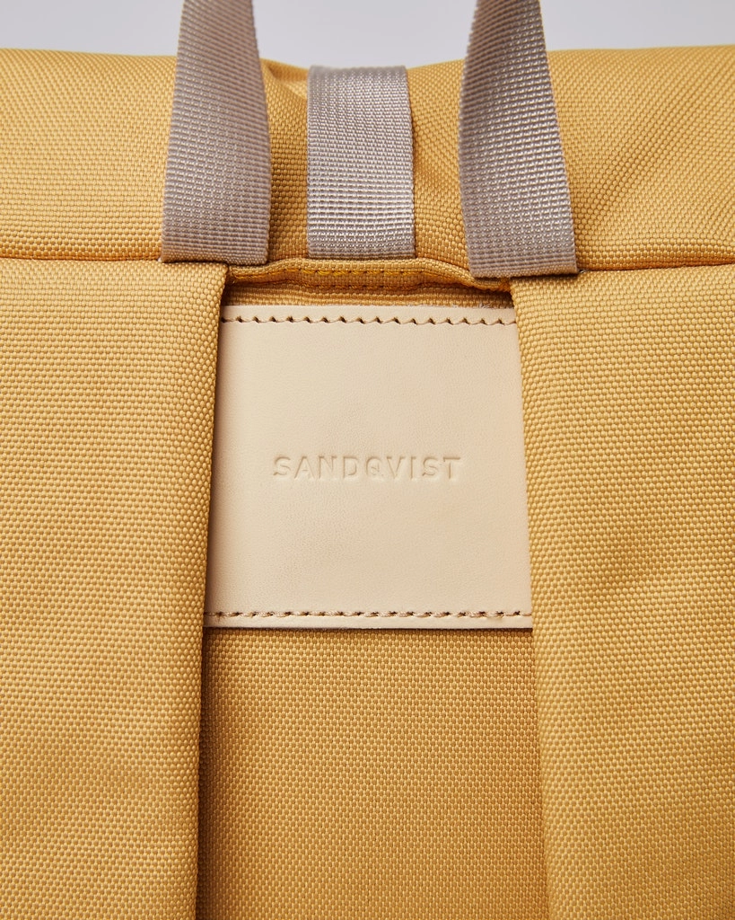 Sac à Dos Sandqvist Ilon Yellow With Natural Leather