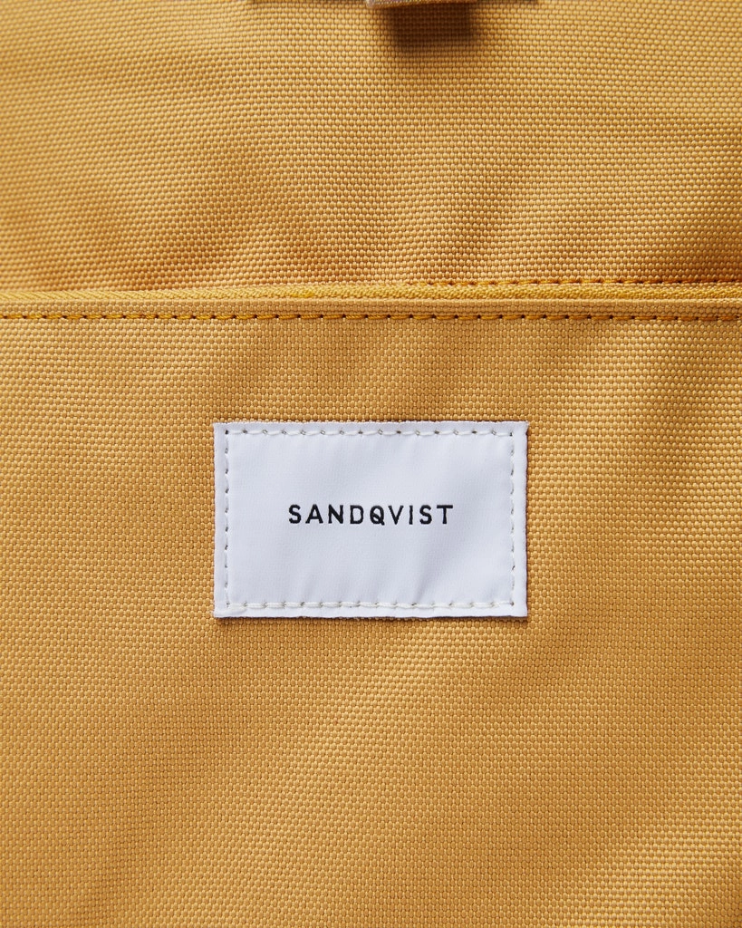 Sac à Dos Sandqvist Ilon Yellow With Natural Leather