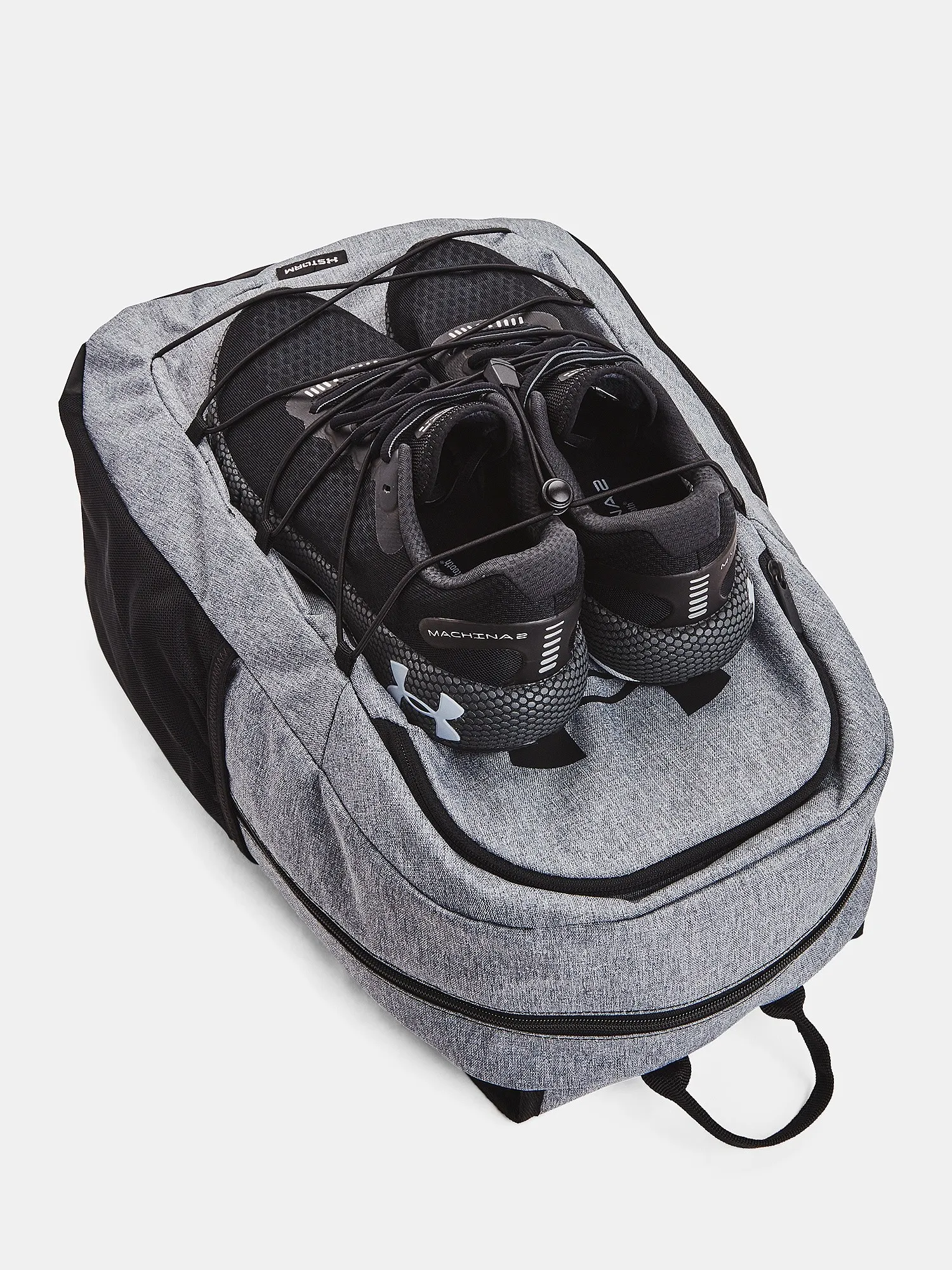 sac à dos Under Armour Hustle Sport - Pitch Gray Medium Heather/Black