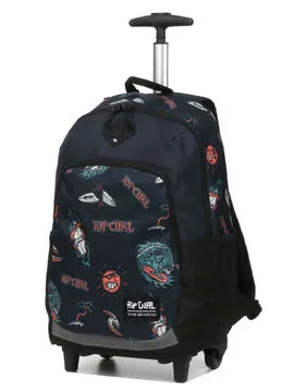 Sac à dos à roulettes Rip Curl Funny Shark Wheely Ozone CE2/CM1/CM2/Collège