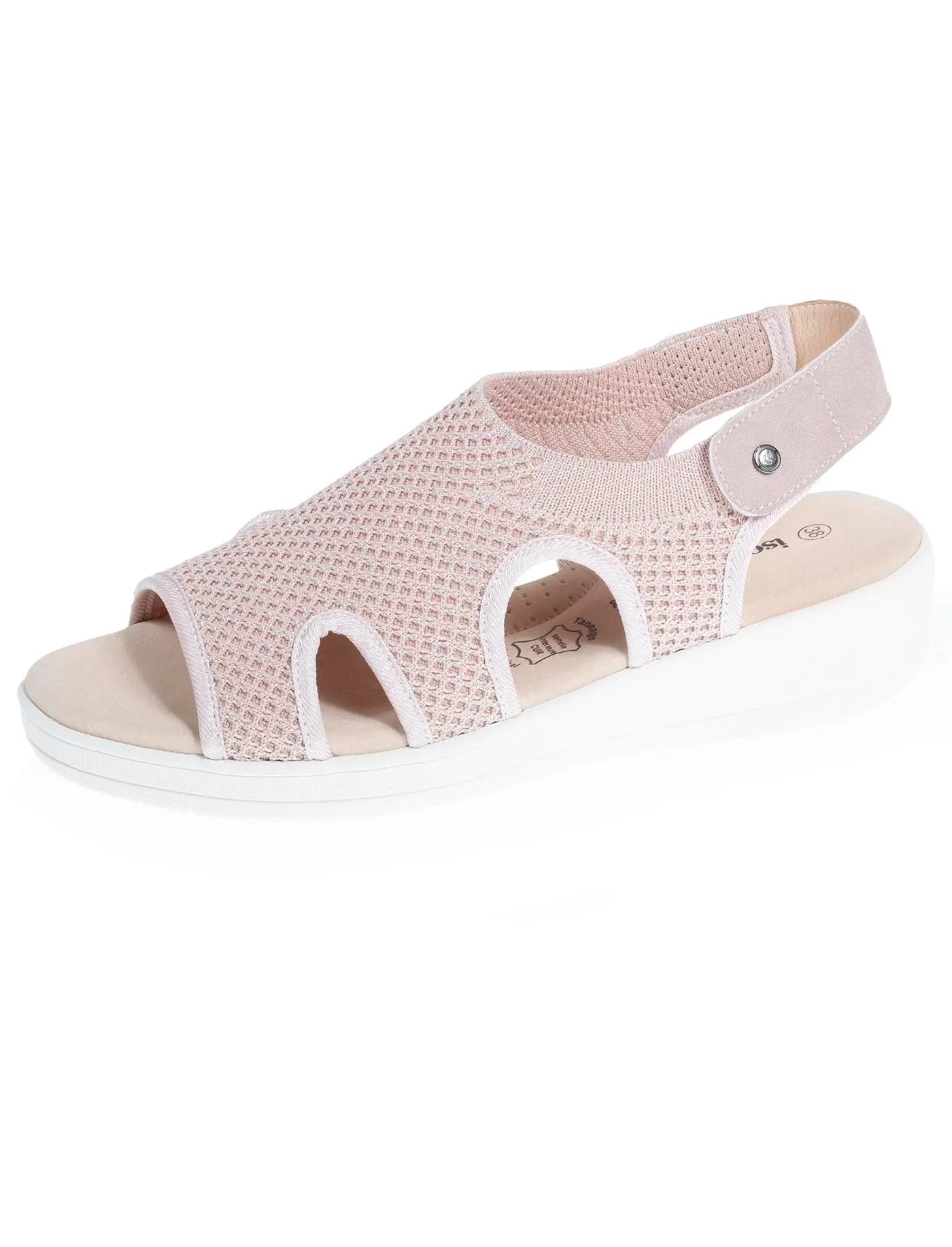 Sandales Femme CONFORT PLUS Rose Poudré