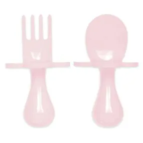 Set de 2 couverts d'apprentissage ergonomiques Rose clair - GRABEASE rose - Grabease