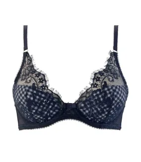 Soutien-gorge ampliforme coque moulée bleu marine Magazine