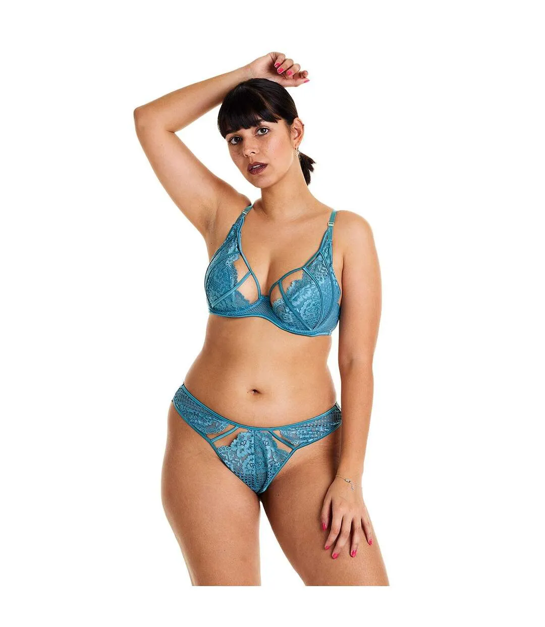 Soutien-gorge ampliforme coque moulée bleu Voltige