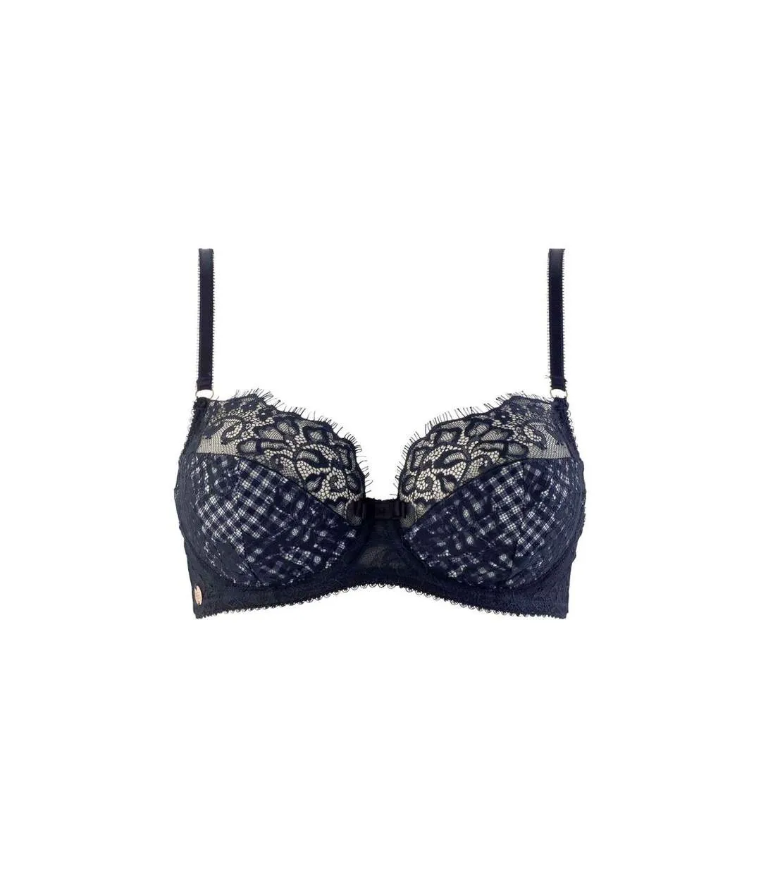 Soutien-gorge armature bleu marine Magazine