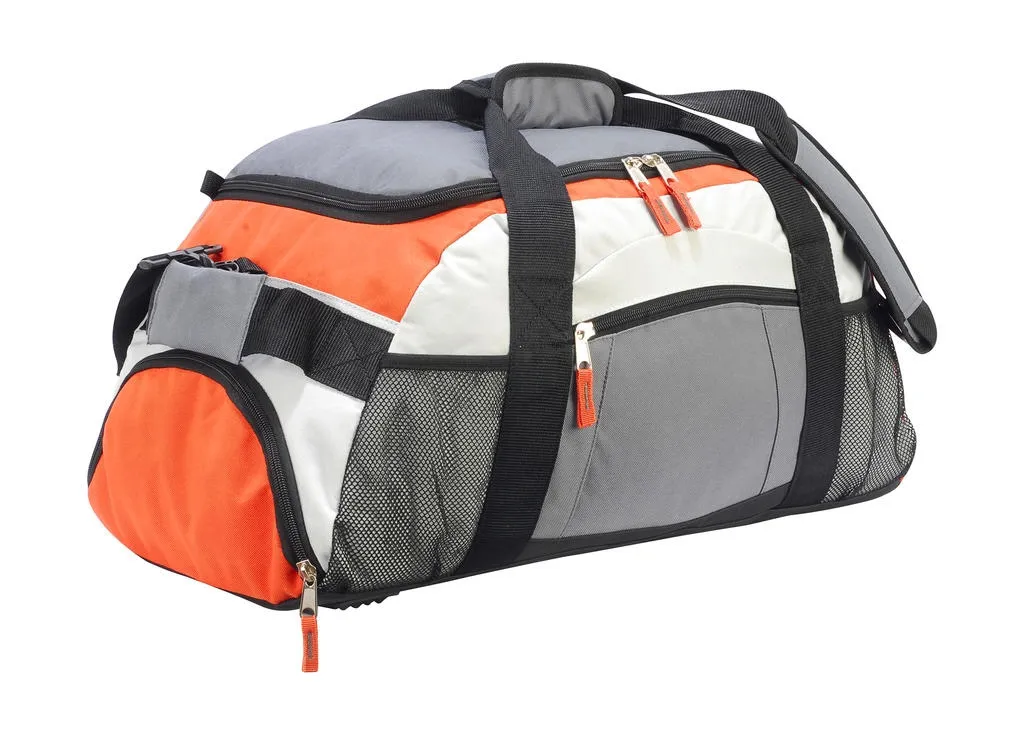 Sports/Overnight Holdall Dark Grey/Light Grey/Orange