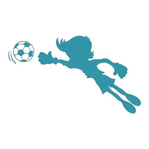 Stickers enfant foot Ref: T-MK808 Turquoise 57x97 cm