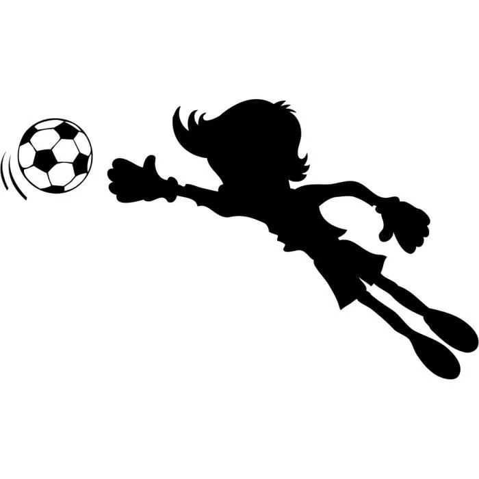 Stickers enfant foot Ref: T-MK808 Turquoise 57x97 cm