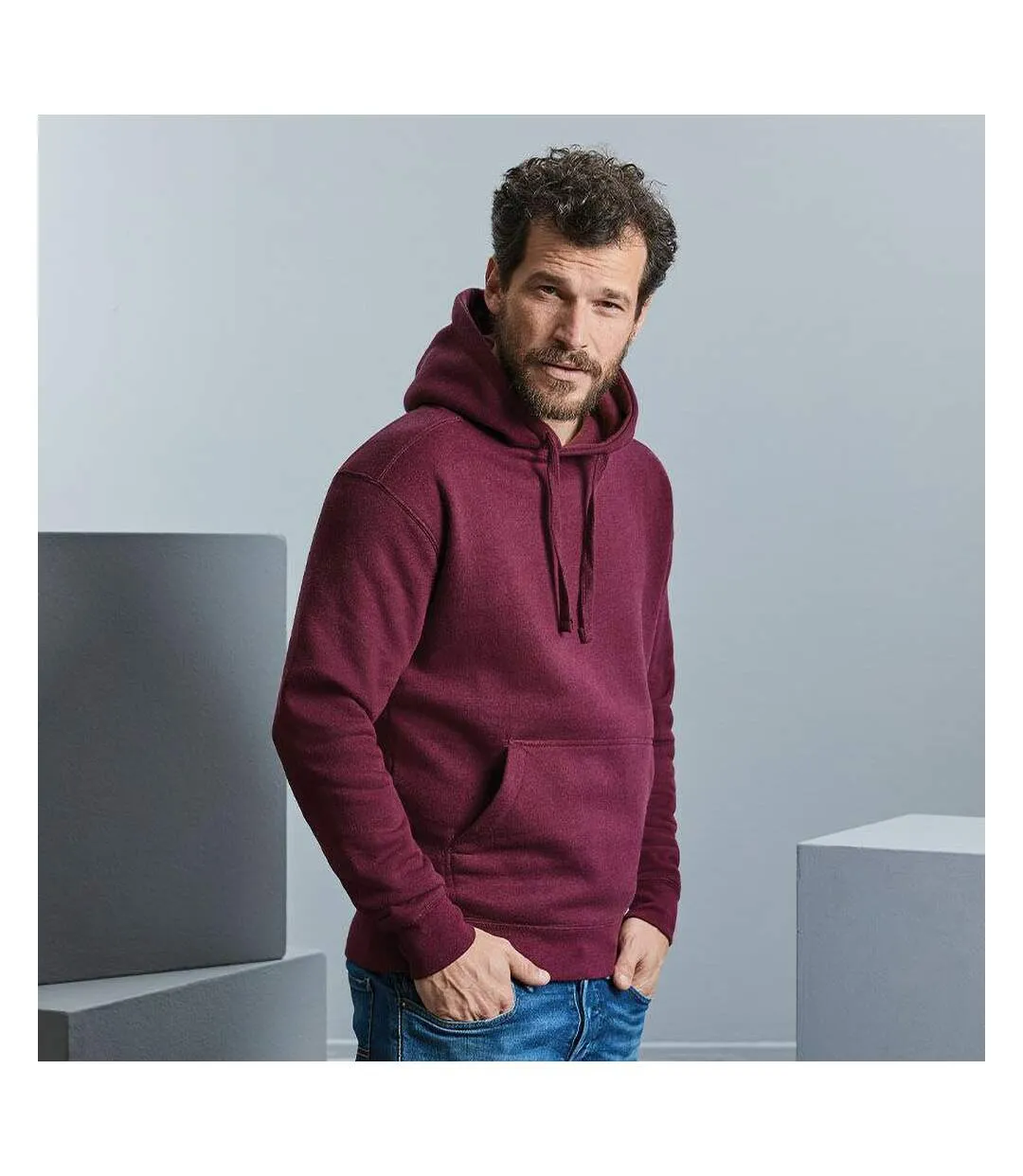 Sweat authentic unisexe bordeaux Russell