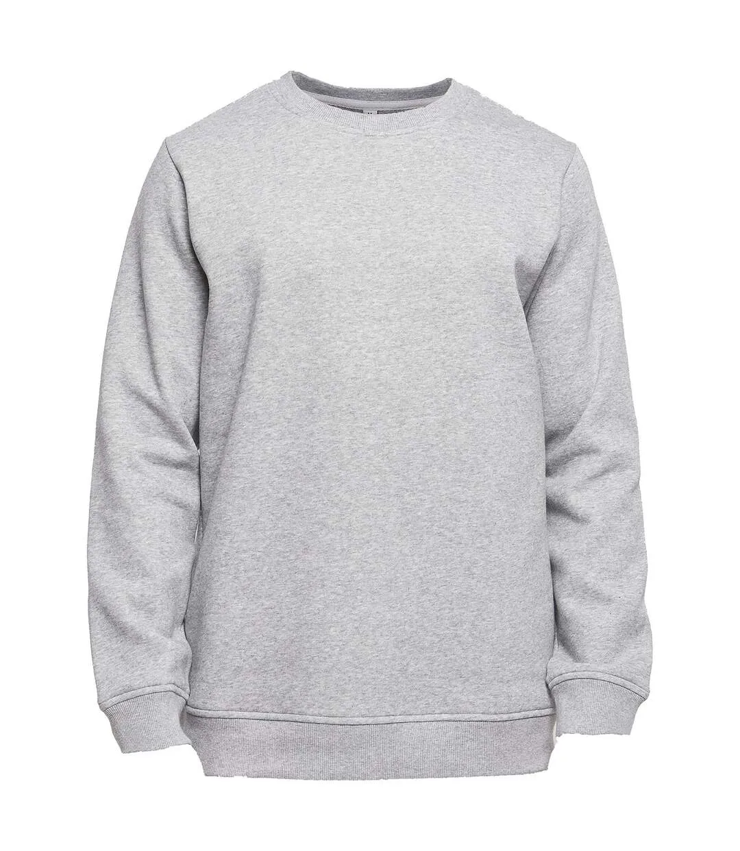 Sweat basic homme gris chiné Build Your Brand