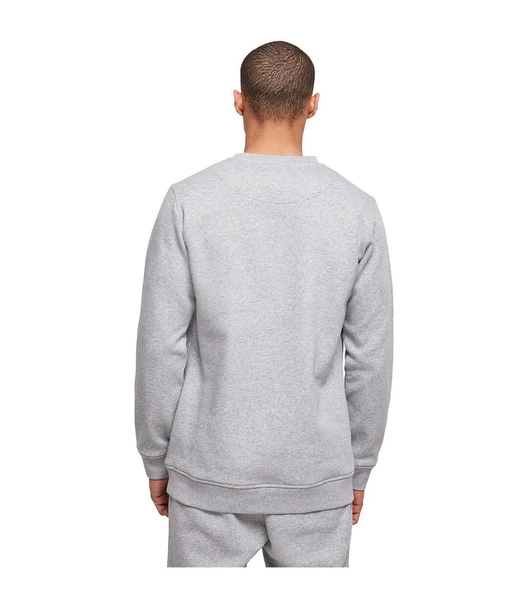 Sweat basic homme gris chiné Build Your Brand