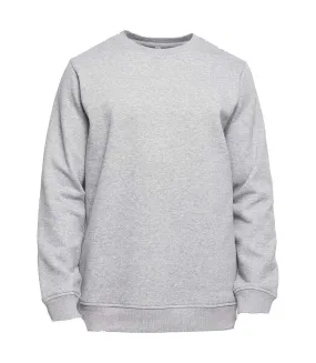 Sweat basic homme gris chiné Build Your Brand