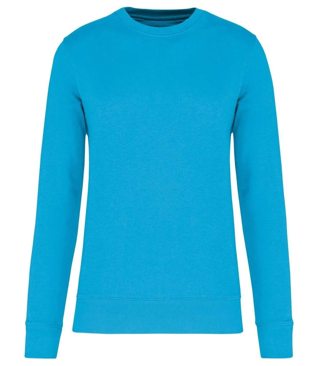 Sweat col rond écoresponsable - Mixte - K4025 - bleu turquoise