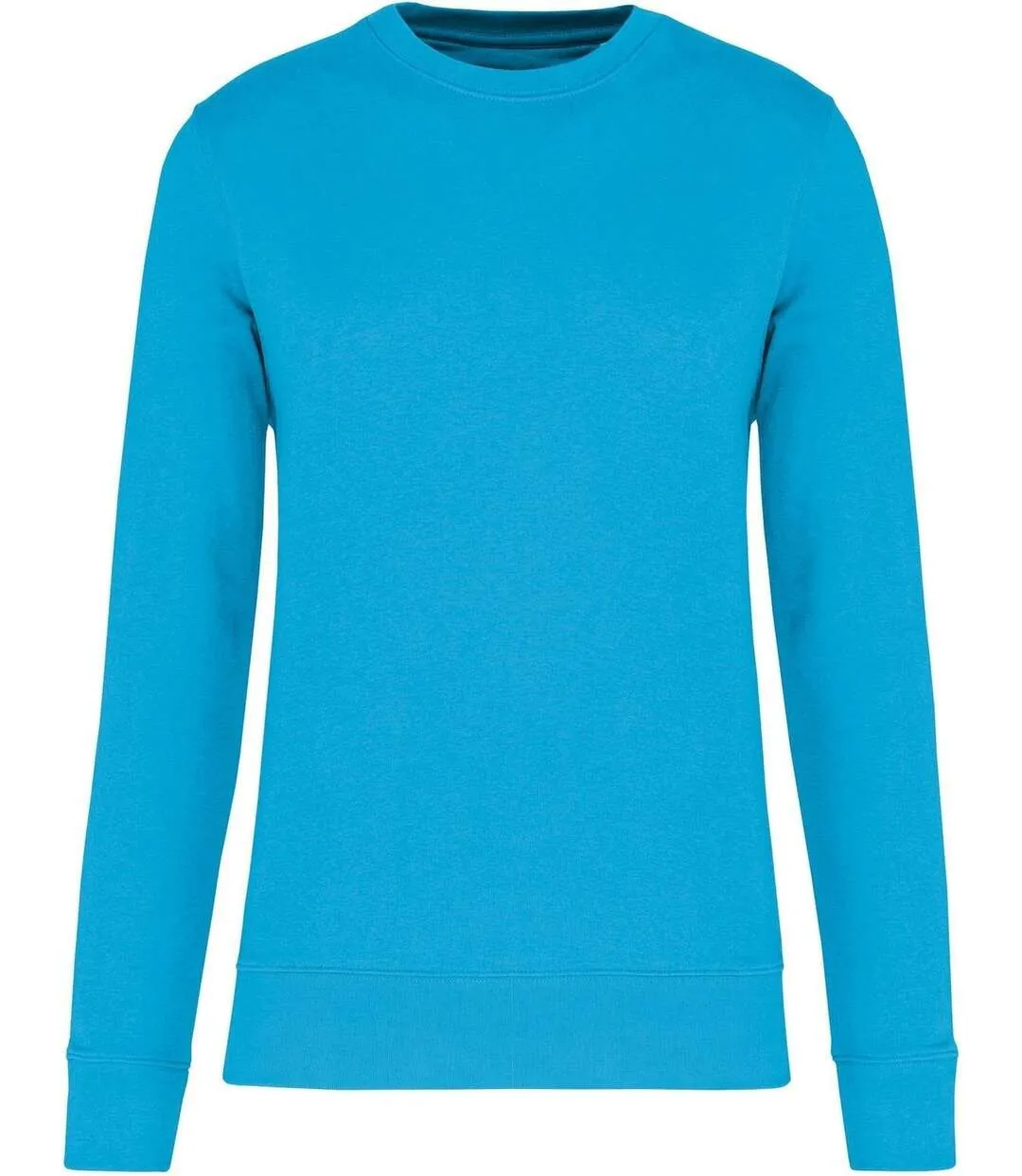 Sweat col rond écoresponsable - Mixte - K4025 - bleu turquoise