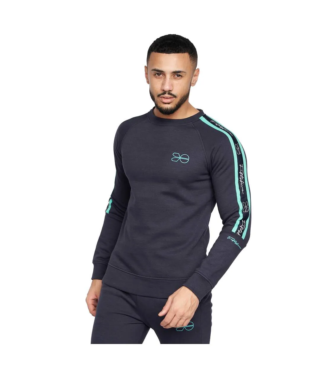 Sweat grassmeere homme bleu marine Crosshatch