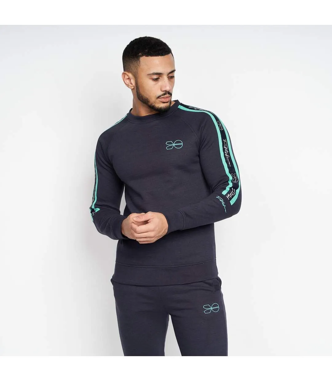 Sweat grassmeere homme bleu marine Crosshatch