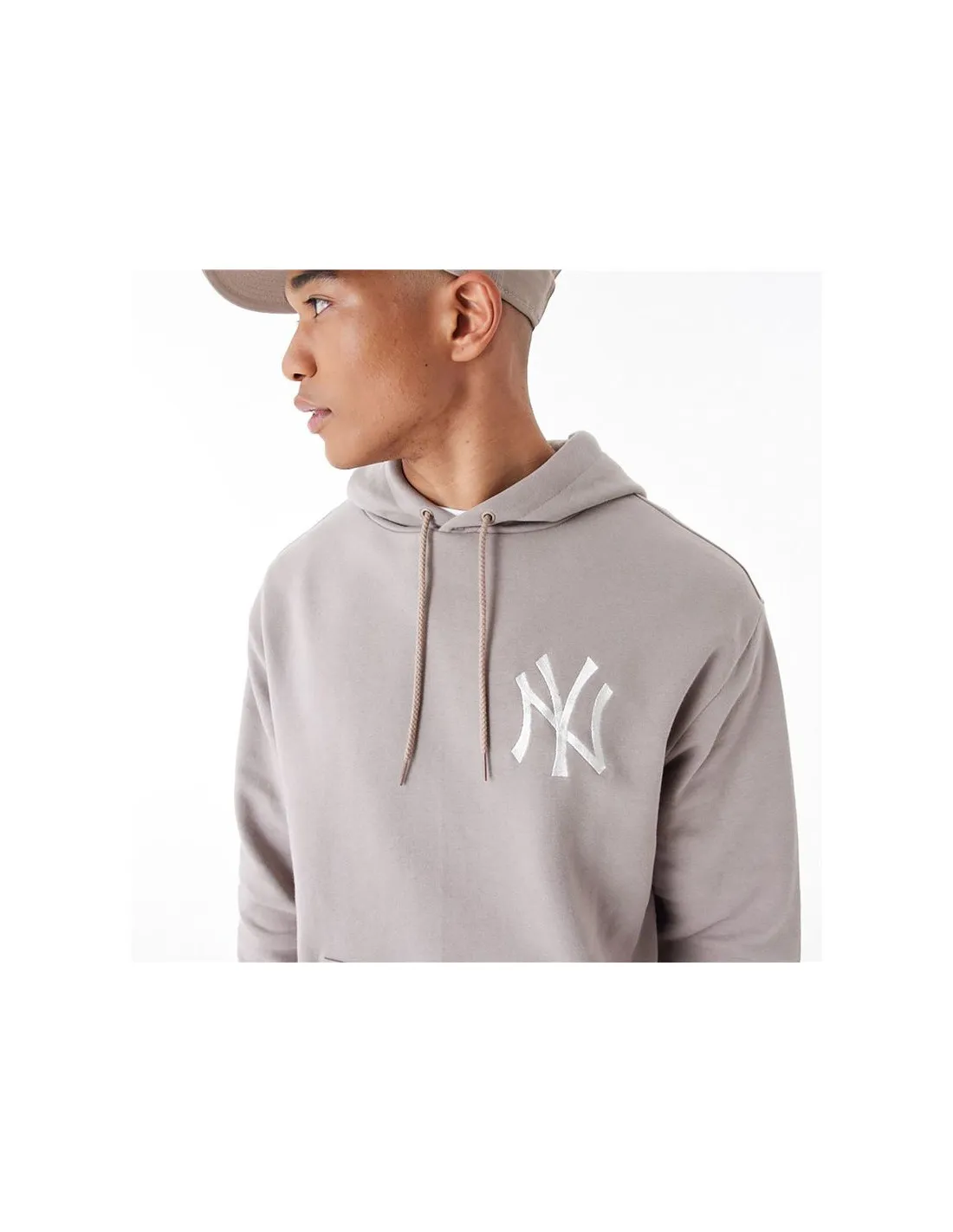 Sweat New Era League Essential Oversized New York Yankees Beige