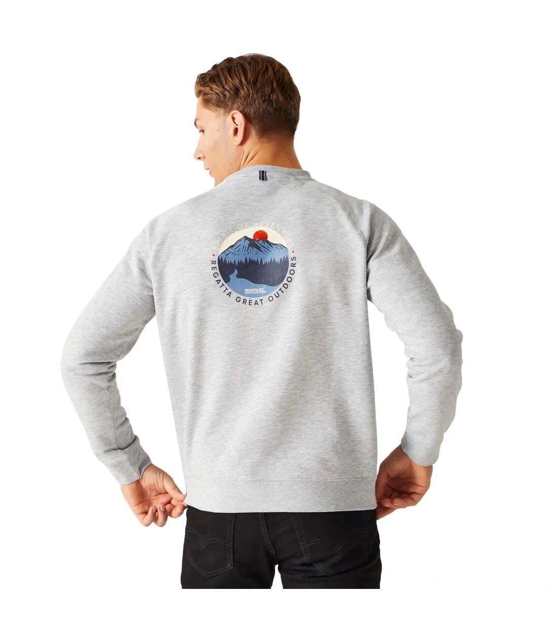 Sweat nithsdale homme gris chiné Regatta