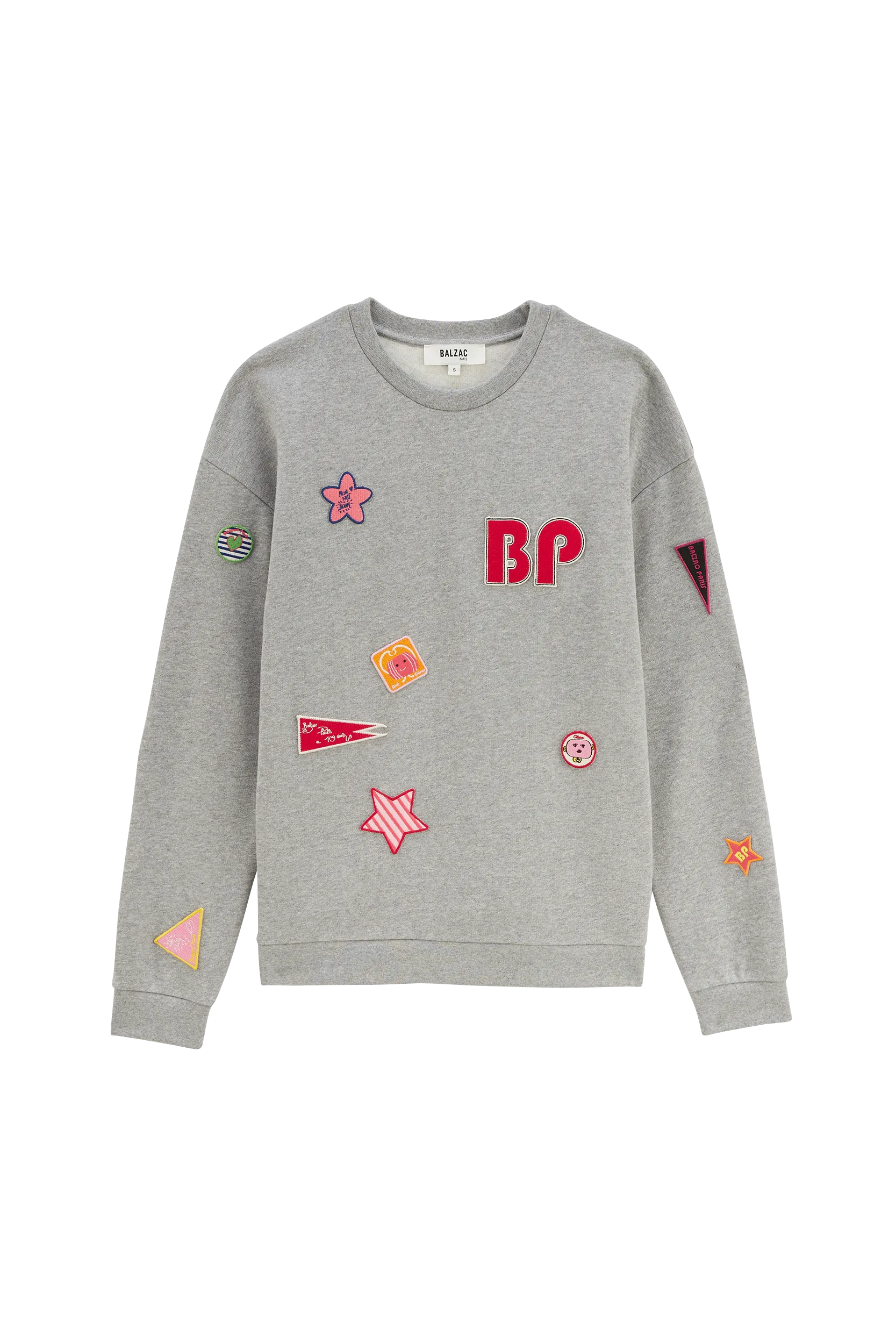 Sweat-shirt Harlow Patch gris