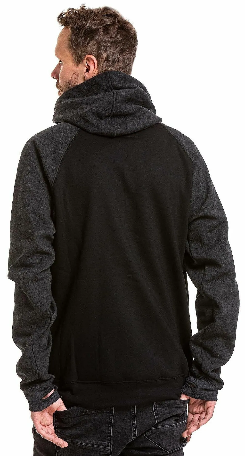 sweat-shirt Nugget Rail Zip - Black Heather/Black - men´s